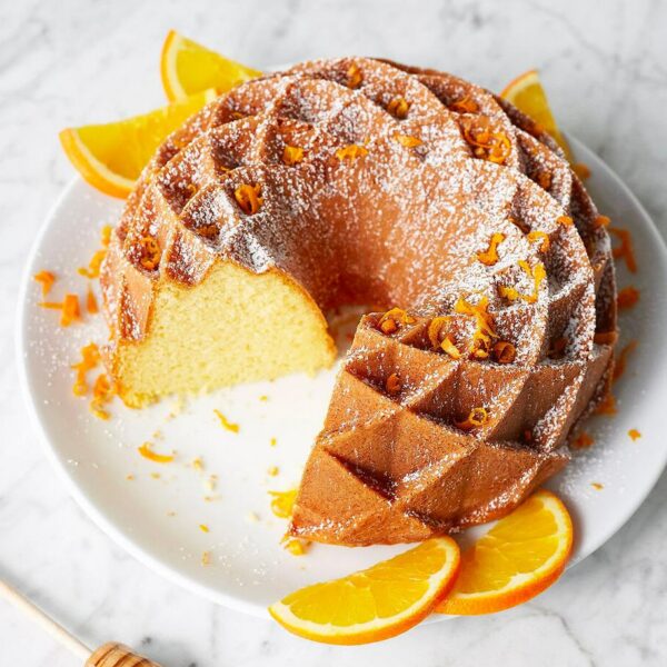 Eye-popping Orange Bundt Cake | Cooking Clue | The Eater's Manifesto