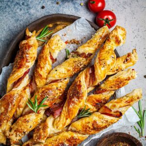 Crispy Cheese And Bacon Twists | Cooking Clue