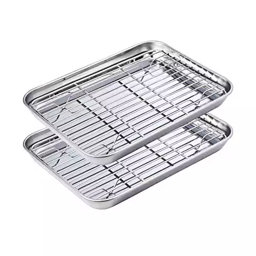 Stainless Steel Baking Sheet and Rack Set