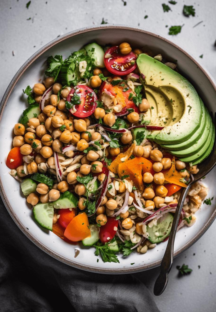 Delicious Chickpea Salad That Makes A Super Sandwich Too | Cooking Clue